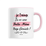 Mug - Belle-Mère je t'aime - 6 Coloris - Cadeau Original - Cadeau Personnalisable - Cadeaux-Positifs.com -Unique-Blanc-