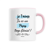 Mug - Papy je t'aime - 6 Coloris - Cadeau Original - Cadeau Personnalisable - Cadeaux-Positifs.com -Unique-Bleu-