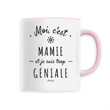 Mug - Mamie est trop Géniale - 6 Coloris - Cadeau Original - Cadeau Personnalisable - Cadeaux-Positifs.com -Unique-Blanc-