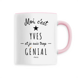 Mug - Yves est trop Génial - 6 Coloris - Cadeau Original - Cadeau Personnalisable - Cadeaux-Positifs.com -Unique-Blanc-