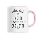 Mug - Yvette est trop Chouette - 6 Coloris - Cadeau Original - Cadeau Personnalisable - Cadeaux-Positifs.com -Unique-Blanc-