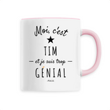 Mug - Tim est trop Génial - 6 Coloris - Cadeau Original - Cadeau Personnalisable - Cadeaux-Positifs.com -Unique-Blanc-