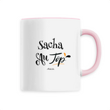 Mug - Sacha au Top - 6 Coloris - Cadeau Original - Cadeau Personnalisable - Cadeaux-Positifs.com -Unique-Rose-