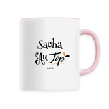 Mug - Sacha au Top - 6 Coloris - Cadeau Original - Cadeau Personnalisable - Cadeaux-Positifs.com -Unique-Blanc-