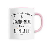 Mug - Une Grand-Mère trop Géniale - 6 Coloris - Cadeau Original - Cadeau Personnalisable - Cadeaux-Positifs.com -Unique-Blanc-
