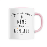 Mug - Une Mémé trop Géniale - 6 Coloris - Cadeau Original - Cadeau Personnalisable - Cadeaux-Positifs.com -Unique-Blanc-