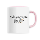 Mug - Aide Soignante au Top - 6 Coloris - Cadeau Original - Cadeau Personnalisable - Cadeaux-Positifs.com -Unique-Blanc-