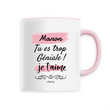 Mug - Manon je t'aime - 6 Coloris - Cadeau Tendre - Cadeau Personnalisable - Cadeaux-Positifs.com -Unique-Blanc-