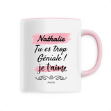 Mug - Nathalie je t'aime - 6 Coloris - Cadeau Tendre - Cadeau Personnalisable - Cadeaux-Positifs.com -Unique-Blanc-