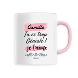 Mug - Camille je t'aime - 6 Coloris - Cadeau Tendre - Cadeau Personnalisable - Cadeaux-Positifs.com -Unique-Blanc-