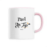 Mug - Paul au Top - 6 Coloris - Cadeau Original - Cadeau Personnalisable - Cadeaux-Positifs.com -Unique-Blanc-