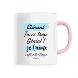 Mug - Clément, je t'aime - 6 Coloris - Cadeau Tendre - Cadeau Personnalisable - Cadeaux-Positifs.com -Unique-Blanc-