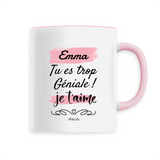 Mug - Emma je t'aime - 6 Coloris - Cadeau Original & Tendre - Cadeau Personnalisable - Cadeaux-Positifs.com -Unique-Blanc-