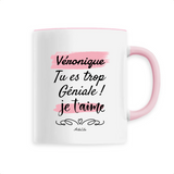 Mug - Véronique, je t'aime - 6 Coloris - Cadeau Tendre - Cadeau Personnalisable - Cadeaux-Positifs.com -Unique-Blanc-