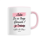 Mug - Julie je t'aime - 6 Coloris - Cadeau Tendre & Original - Cadeau Personnalisable - Cadeaux-Positifs.com -Unique-Blanc-