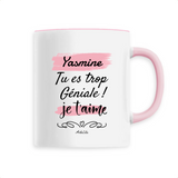 Mug - Yasmine je t'aime - 6 Coloris - Cadeau Tendre & Original - Cadeau Personnalisable - Cadeaux-Positifs.com -Unique-Blanc-