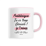 Mug - Frédérique je t'aime - 6 Coloris - Cadeau Tendre & Original - Cadeau Personnalisable - Cadeaux-Positifs.com -Unique-Blanc-