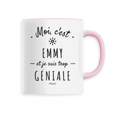 Mug - Emmy est trop Géniale - 6 Coloris - Cadeau Original - Cadeau Personnalisable - Cadeaux-Positifs.com -Unique-Rose-