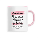 Mug - Lauriane je t'aime - 6 Coloris - Cadeau Tendre & Original - Cadeau Personnalisable - Cadeaux-Positifs.com -Unique-Blanc-