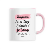 Mug - Virginie je t'aime - 6 Coloris - Cadeau Tendre & Original - Cadeau Personnalisable - Cadeaux-Positifs.com -Unique-Blanc-