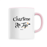 Mug - Charlène au Top - 6 Coloris - Cadeau Original - Cadeau Personnalisable - Cadeaux-Positifs.com -Unique-Blanc-