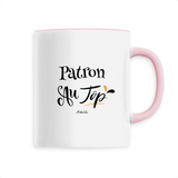 Mug - Patron au Top - 6 Coloris - Cadeau Original - Cadeau Personnalisable - Cadeaux-Positifs.com -Unique-Blanc-