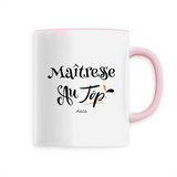 Mug - Maîtresse au Top - 6 Coloris - Cadeau Original - Cadeau Personnalisable - Cadeaux-Positifs.com -Unique-Blanc-