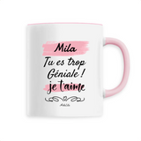 Mug - Mila je t'aime - 6 Coloris - Cadeau Tendre & Original - Cadeau Personnalisable - Cadeaux-Positifs.com -Unique-Blanc-