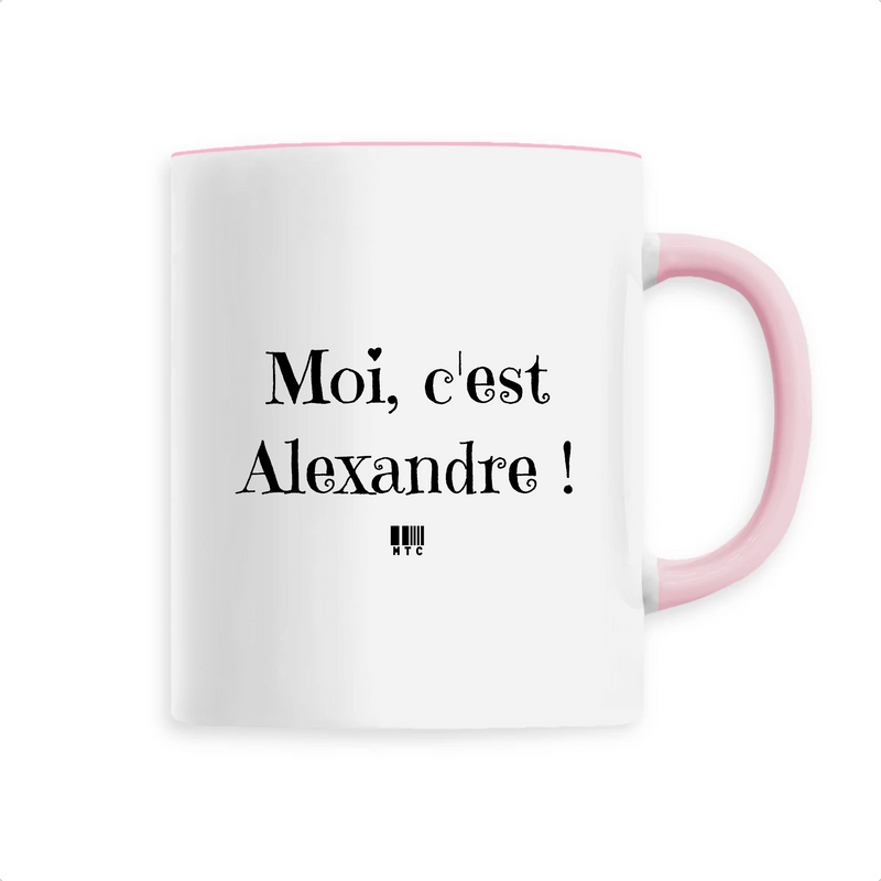 Cadeau anniversaire : Mug - Moi c'est Alexandre - 6 Coloris - Cadeau Original - Cadeau Personnalisable - Cadeaux-Positifs.com -Unique-Rose-