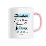 Mug - Chouchou je t'aime - 6 Coloris - Cadeau Tendre & Original - Cadeau Personnalisable - Cadeaux-Positifs.com -Unique-Blanc-