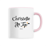 Mug - Christelle au Top - 6 Coloris - Cadeau Original - Cadeau Personnalisable - Cadeaux-Positifs.com -Unique-Blanc-