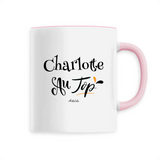 Mug - Charlotte au Top - 6 Coloris - Cadeau Original - Cadeau Personnalisable - Cadeaux-Positifs.com -Unique-Blanc-