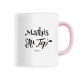 Mug - Mathis au Top - 6 Coloris - Cadeau Original - Cadeau Personnalisable - Cadeaux-Positifs.com -Unique-Rose-