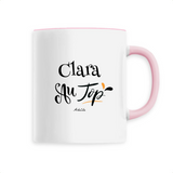 Mug - Clara au Top - 6 Coloris - Cadeau Original - Cadeau Personnalisable - Cadeaux-Positifs.com -Unique-Blanc-