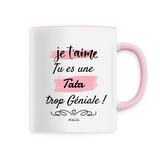 Mug - Tata Je t'aime - 6 Coloris - Cadeau Original - Cadeau Personnalisable - Cadeaux-Positifs.com -Unique-Blanc-
