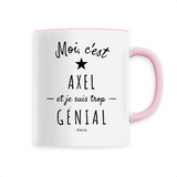 Mug - Axel est trop Génial - 6 Coloris - Cadeau Original - Cadeau Personnalisable - Cadeaux-Positifs.com -Unique-Blanc-