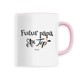 Mug - Futur Papa au Top - 6 Coloris - Cadeau Original - Cadeau Personnalisable - Cadeaux-Positifs.com -Unique-Rose-