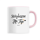 Mug - Stéphane au Top - 6 Coloris - Cadeau Original - Cadeau Personnalisable - Cadeaux-Positifs.com -Unique-Blanc-