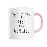 Mug - Une AESH trop Géniale - 6 Coloris - Cadeau Original - Cadeau Personnalisable - Cadeaux-Positifs.com -Unique-Blanc-