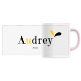 Mug - Audrey - 6 Coloris - Cadeau Original - Cadeau Personnalisable - Cadeaux-Positifs.com -Unique-Blanc-