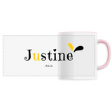 Mug - Justine - 6 Coloris - Cadeau Original - Cadeau Personnalisable - Cadeaux-Positifs.com -Unique-Blanc-
