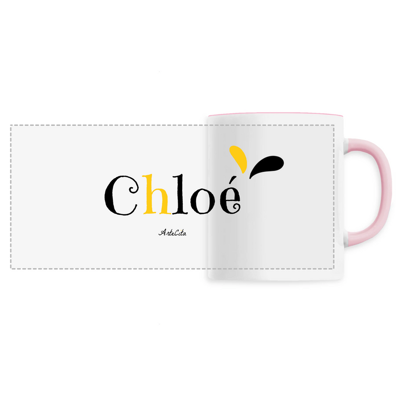 Cadeau anniversaire : Mug - Chloé - 6 Coloris - Cadeau Original - Cadeau Personnalisable - Cadeaux-Positifs.com -Unique-Rose-