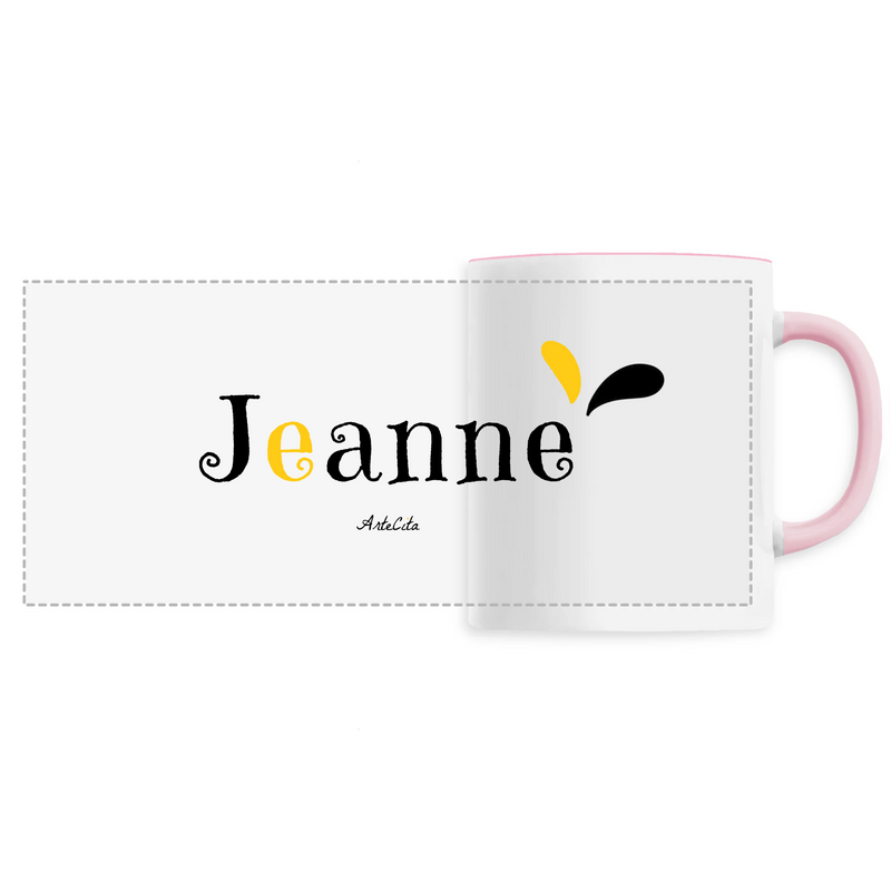 Cadeau anniversaire : Mug - Jeanne - 6 Coloris - Cadeau Original - Cadeau Personnalisable - Cadeaux-Positifs.com -Unique-Rose-