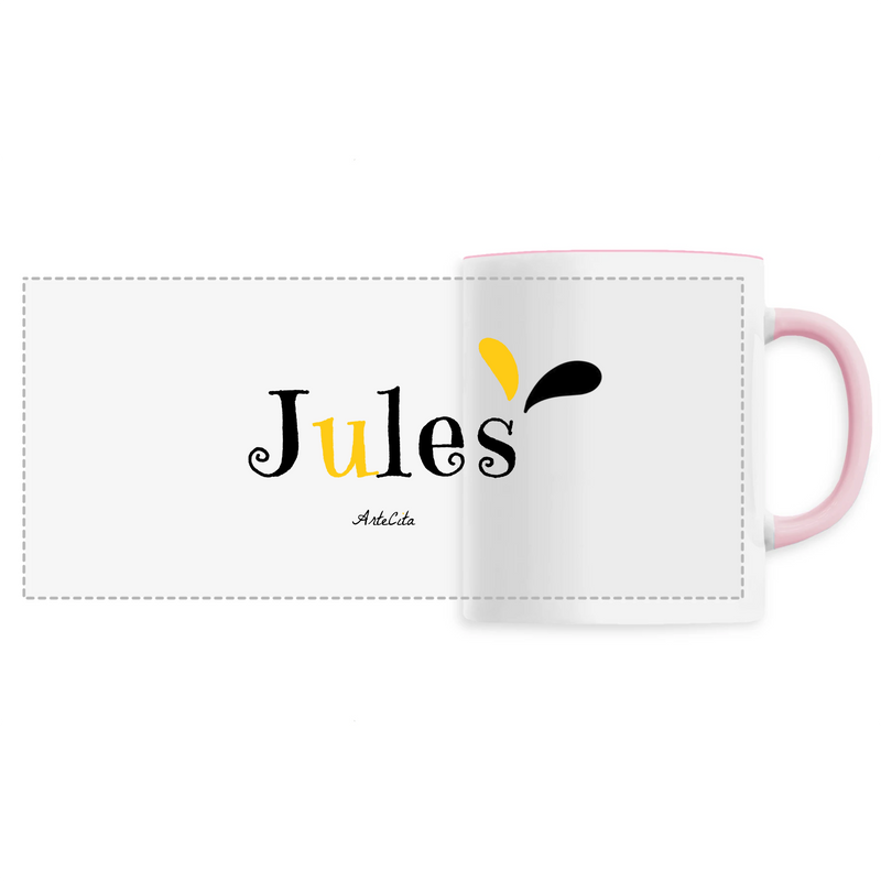 Cadeau anniversaire : Mug - Jules - 6 Coloris - Cadeau Original - Cadeau Personnalisable - Cadeaux-Positifs.com -Unique-Rose-
