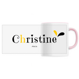 Mug - Christine - 6 Coloris - Cadeau Original - Cadeau Personnalisable - Cadeaux-Positifs.com -Unique-Blanc-