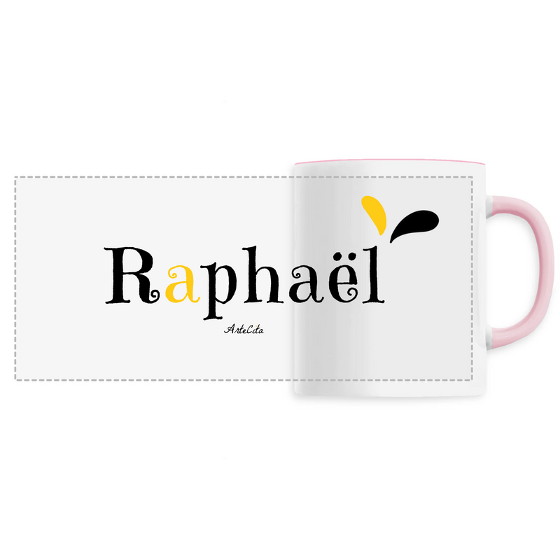 Cadeau anniversaire : Mug - Raphaël - 6 Coloris - Cadeau Original - Cadeau Personnalisable - Cadeaux-Positifs.com -Unique-Rose-