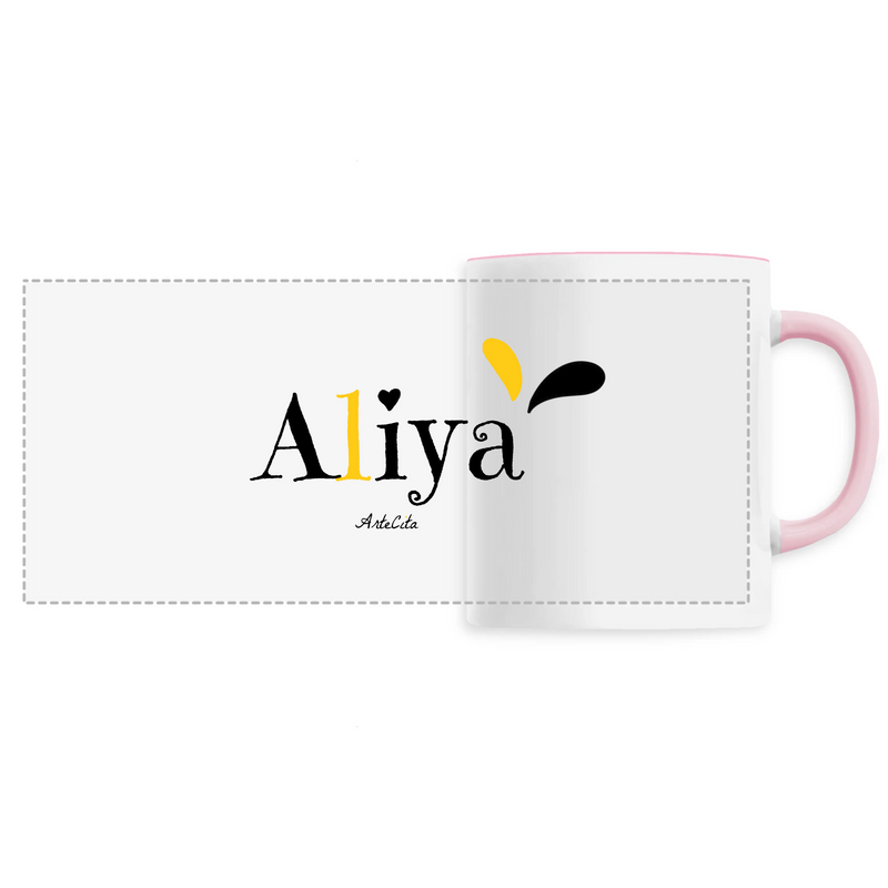 Cadeau anniversaire : Mug - Aliya - 6 Coloris - Cadeau Original - Cadeau Personnalisable - Cadeaux-Positifs.com -Unique-Rose-