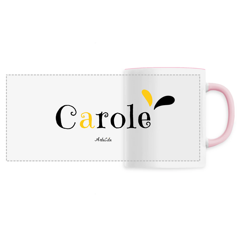 Cadeau anniversaire : Mug - Carole - 6 Coloris - Cadeau Original - Cadeau Personnalisable - Cadeaux-Positifs.com -Unique-Rose-