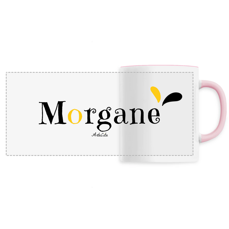 Cadeau anniversaire : Mug - Morgane - 6 Coloris - Cadeau original - Cadeau Personnalisable - Cadeaux-Positifs.com -Unique-Rose-