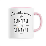 Mug - Une Princesse trop Géniale - 6 Coloris - Cadeau Original - Cadeau Personnalisable - Cadeaux-Positifs.com -Unique-Blanc-